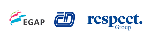 Partner logos - EGAP, Transport company, Government department, Respect Group